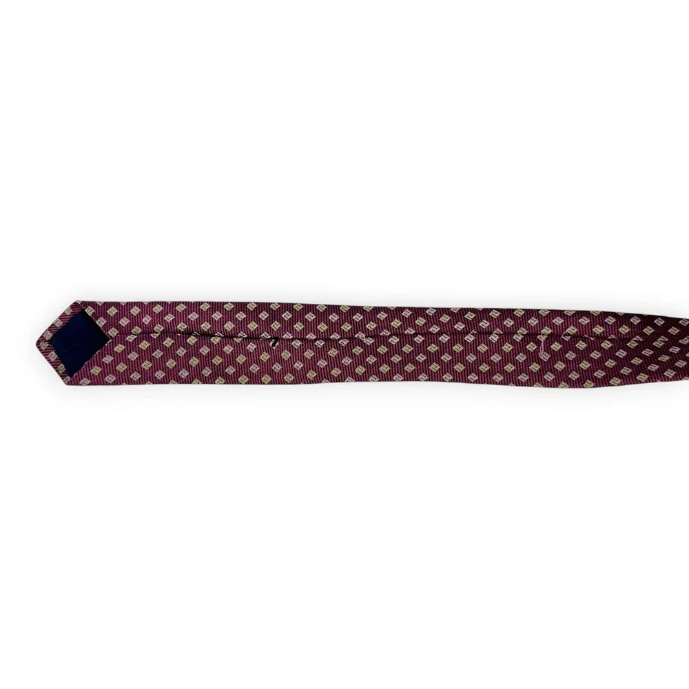 Brooks Brothers Mens Silk Tie 60.5 x‎ 3.75 Long Purple Foulard USA Ivy Preppy